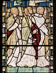 Heilige mit Bannern von Edward Burne Jones