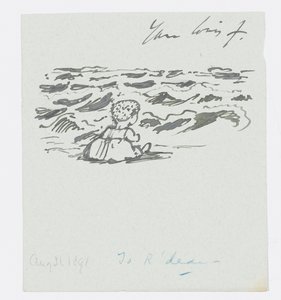 Seaside, Brief an die Enkelin des Künstlers, Angela Thirkell, 31. August von Edward Burne Jones