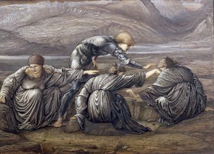Studie für Perseus und die Graien von Edward Burne Jones