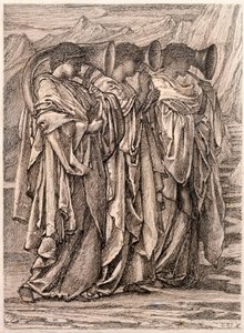 Studie für Die Herausforderung in der Wildnis, ca. 1875 von Edward Burne Jones