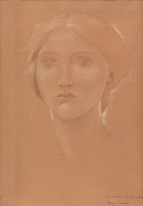 Studie des Kopfes von Margaret Burne-Jones für 
