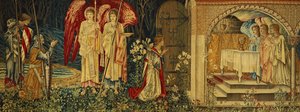 Die Errungenschaft des Heiligen Grals durch Sir Galahad, Sir Bors und Sir Percival von Edward Burne Jones