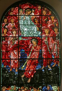 Das Jüngste Gericht, 1885-1897 (Buntglas) von Edward Burne Jones