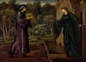 Der Pilger am Tor der Faulheit von Edward Burne Jones