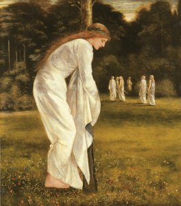 Die Prinzessin an einen Baum gebunden von Edward Burne Jones