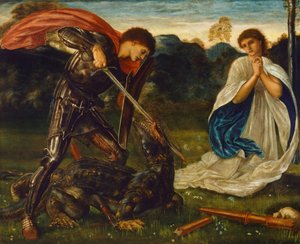 Der Kampf: St. Georg tötet den Drachen VI, 1866