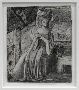 Unbekanntes Thema, möglicherweise Cupidos Tochter an seiner Schmiede von Edward Coley Burne Jones