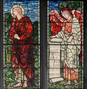 St. Johannes & Engel mit Schriftrolle (1895)