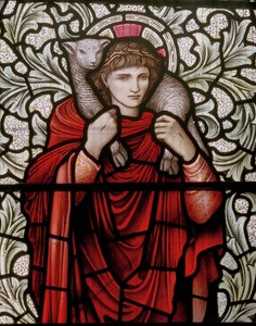 Der gute Hirte (Detail, 1904) von Edward Coley and Dearle Burne Jones