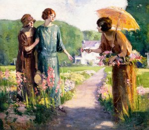 Blumen pflücken von Edward Cucuel