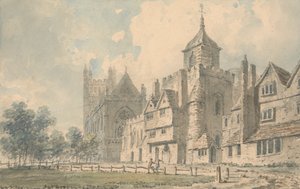 Exeter Kathedrale und benachbarte Gebäude