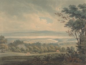 Das Zusammentreffen der Flüsse Severn und Wye, nahe Chepstow von Edward Dayes
