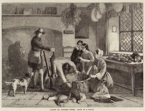 Das Weihnachtspaket packen von Edward Duncan