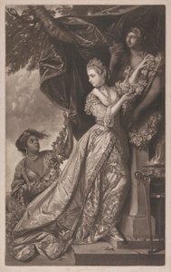 Lady Elizabeth Keppel und ein Diener