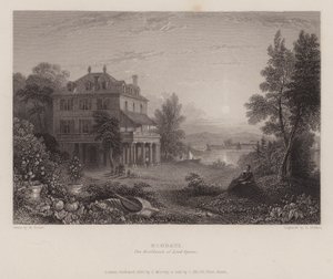 Villa Diodati, die Residenz von Lord Byron (Gravur) von Edward Francis (after) Finden