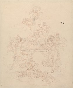 Allegorie der Malerei und Literatur von Edward Francis Burney
