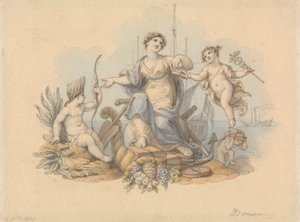 Allegorie der Seehandels von Edward Francis Burney