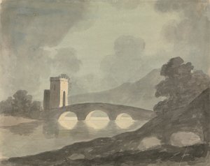 Brücke und Turm von Edward Francis Burney