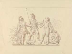Waffenübergabe an die Indianer von Edward Francis Burney