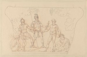 Waffenübergabe an die Indianer von Edward Francis Burney