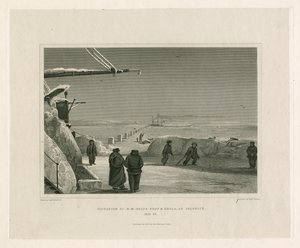 Lage der HM-Schiffe Fury und Hecla bei Igloolik