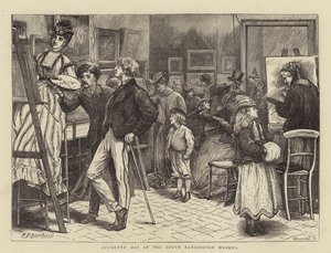 Studententag im South Kensington Museum von Edward Frederick Brewtnall