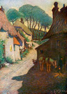 Thurlestone Village, Süd-Devon, 1924-1926 von Edward Frederick Ertz