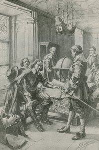 Robert Blake besucht Oliver Cromwell von Edward Frederick Skinner