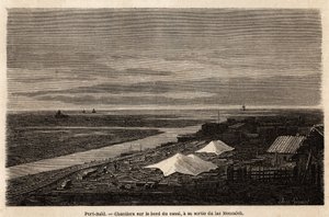 Werften von Port Said, am Rand des Suezkanals von Edward Grenet