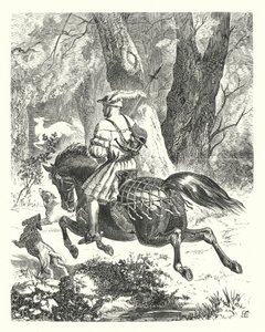 Ein altes Balladenlied neu geschrieben (Gravur) von Edward Henry (after) Corbould