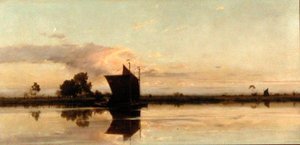 Abend an der Yare von Edward Henry Fahey
