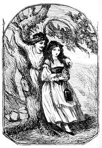 Die alte Frau im Wald, 1901 von Edward Henry Wehnert