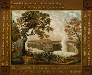 Die Niagarafälle, ca. 1825 von Edward Hicks