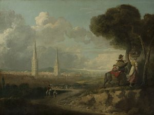Coventry von Hillfields, ca. 1807 von Edward Junior Rudge