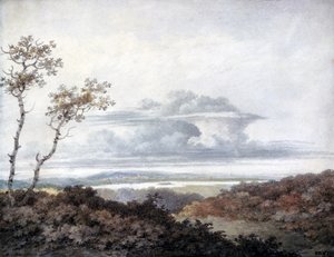 Landschaft mit späteren Wolkenstudien von Luke Howard, ca. 1808-11