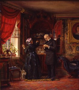 Ein Liebhaber von altem Porzellan, 1880 von Edward Lamson Henry