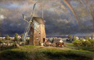 Old Hook Mill, Easthampton von Edward Lamson Henry