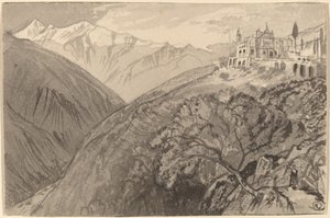 Eine Stadt auf einem Hügelheiligtum von Lampedusa, 1884-1885