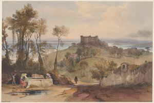 Bracciano Ansichten von Rom und seiner Umgebung, Tafel 2, 1841 von Edward Lear
