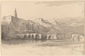 Brücke mit Bergen in der Ferne (Ventimiglia)