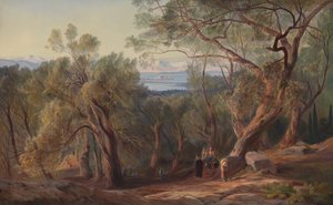 Korfu von Santa Decca, 1862 von Edward Lear