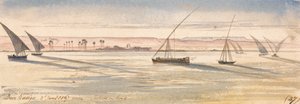 Deir Kadige, Mittag, 2. Januar 1867 von Edward Lear