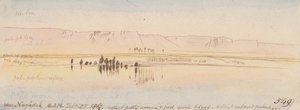 In der Nähe von Negadeh; 8:00 Uhr, 25. Feb. 1867 (549) von Edward Lear