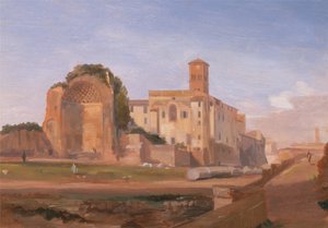 Tempel der Venus und Rom, Rom, 1840