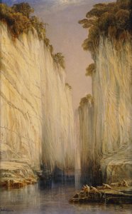 Die Marmorfelsen - Nerbudda Jubbulpore, 1882