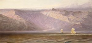 Die gewaltigen Akrokeraunischen Mauern, die Küste Albaniens von Edward Lear