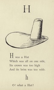 Der Buchstabe H von Edward Lear