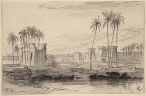Theben von Edward Lear