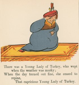 Es war eine junge Dame aus der Türkei, die weinte, wenn das Wetter trübe war, aus 
