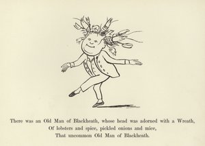 Es war ein alter Mann aus Blackheath, dessen Kopf mit einem Kranz geschmückt war von Edward Lear